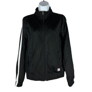 Cheerleading.Com Dancewear Jacket Junior S Black White Striped Long Sleeve